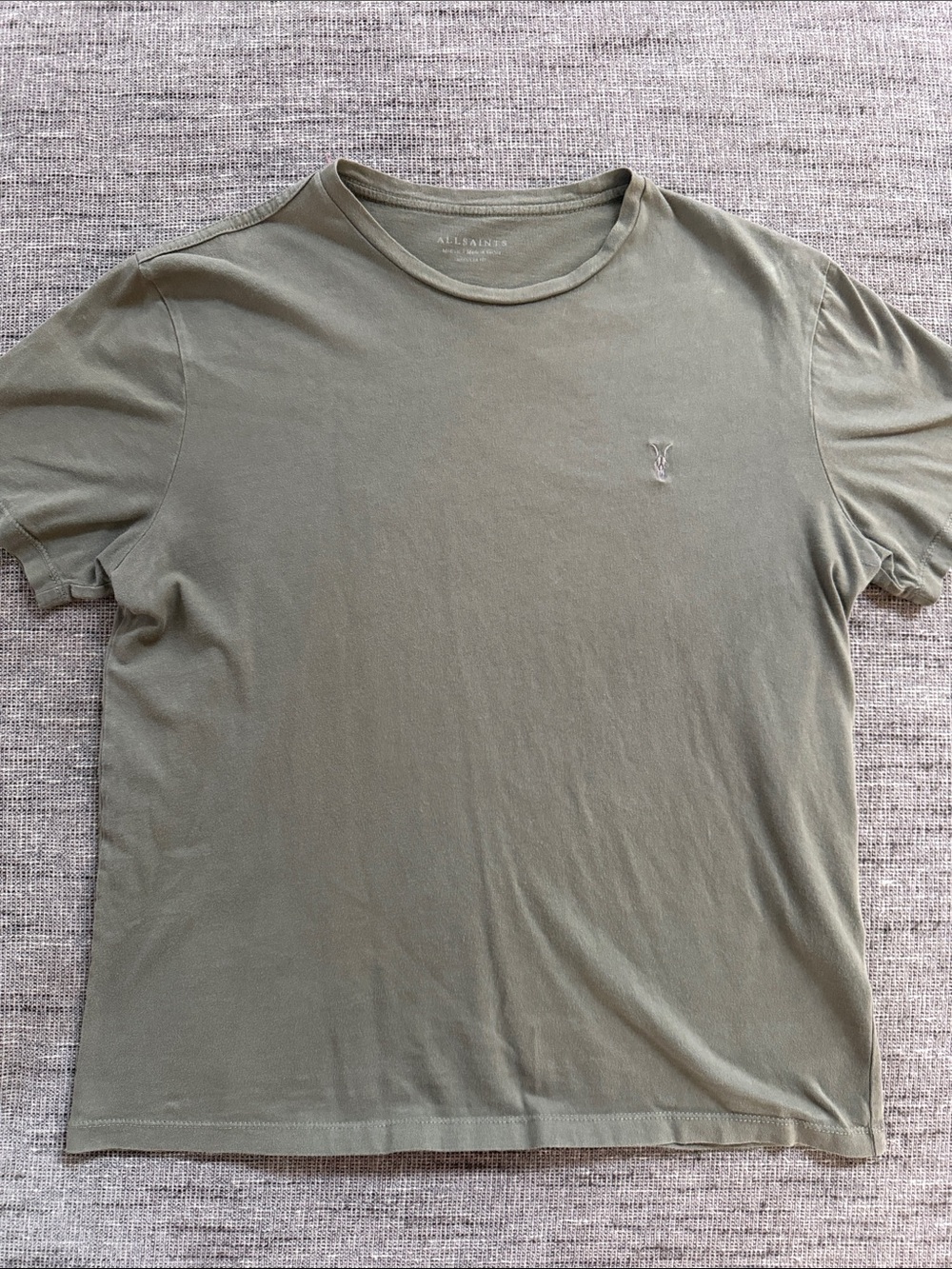 All Saints Olive Crew Neck Short Sleeve Tee